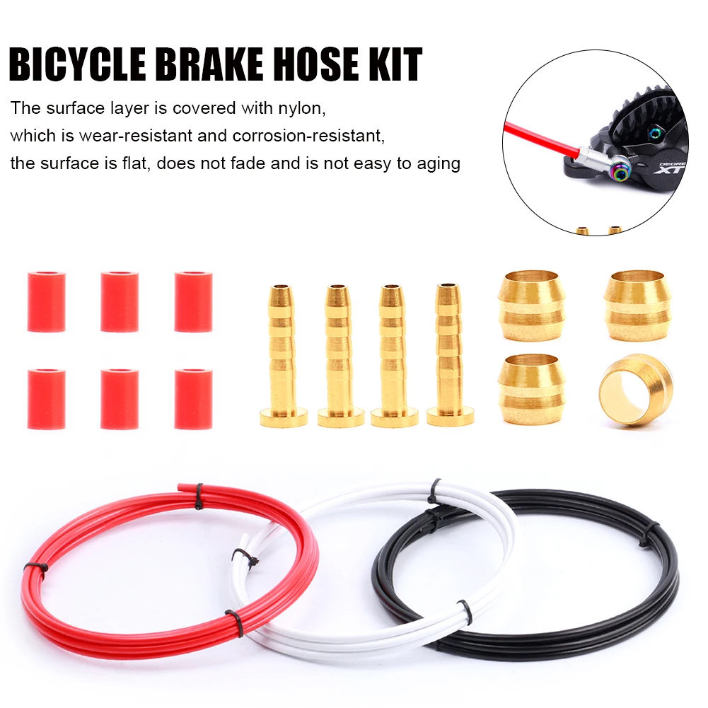 Bicycle Hydraulic Disc Brake Hose Kit MTB Brake Hose 5mm Olive Head Oil Tube Pipe Cable Set for BH59/BH90 Bicycle tools
Bicycle Hydraulic Disc Brake Hose Kit MTB Brake Hose 5mm Olive Head Oil Tube Pipe Cable Set for BH59/BH90 Bicycle tools
