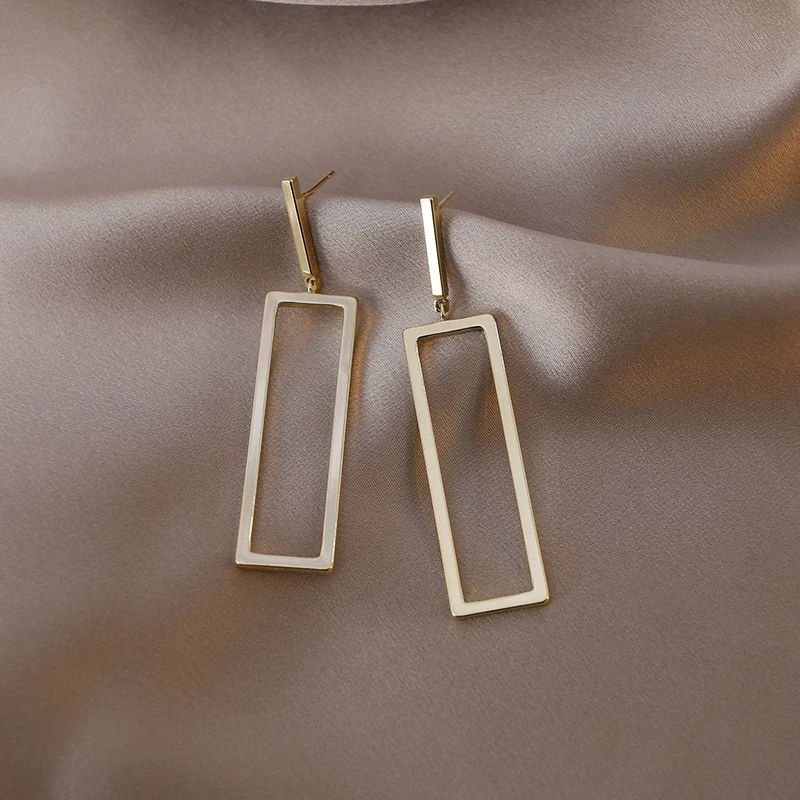 Square Geometric Earrings For Women Rectangular Gold Color Metal Drop Earrings 2022 New Trendy Jewelry Gifts
Square Geometric Earrings For Women Rectangular Gold Color Metal Drop Earrings 2022 New Trendy Jewelry Gifts
