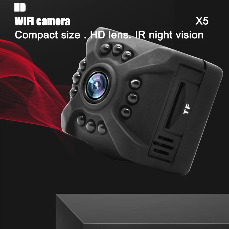 Беспроводная мини-камера X5 1080P, сетевая смарт-камера видеонаблюдения с дистанционным управлением, 1/фотокамера, широкий угол обзора, без све...
Беспроводная мини-камера X5 1080P, сетевая смарт-камера видеонаблюдения с дистанционным управлением, 1/фотокамера, широкий угол обзора, без све...
