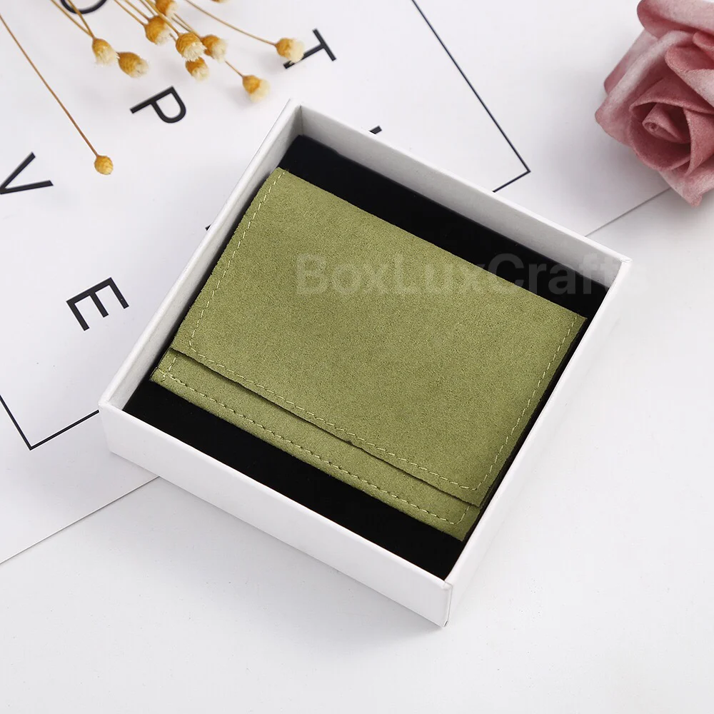 Custom 50/100PCS Green Vegan leather jewerly pouch , Microfible Jewerly Small envelop bag ,multi shape and color for option 
Custom 50/100PCS Green Vegan leather jewerly pouch , Microfible Jewerly Small envelop bag ,multi shape and color for option