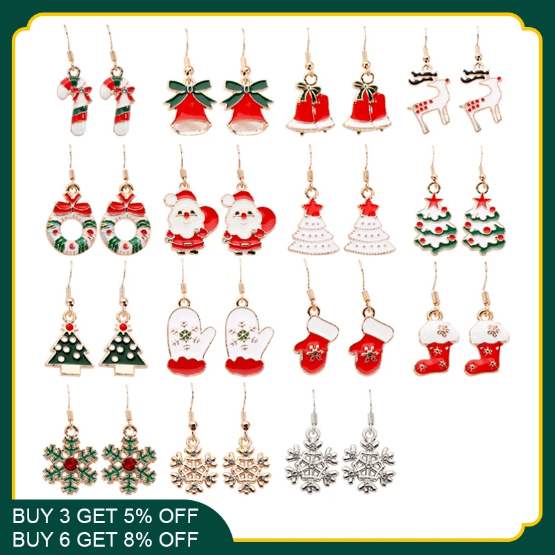 2021 Hot Christmas Earrings Christmas Gifts Cute Cartoon Earrings Snowflakes Santa Claus Children's Ornaments Girl's Ornaments
2021 Hot Christmas Earrings Christmas Gifts Cute Cartoon Earrings Snowflakes Santa Claus Children's Ornaments Girl's Ornaments