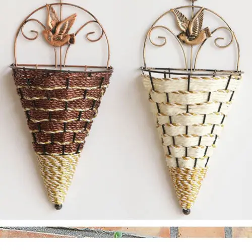 Natural Wicker Flower Basket Wall Hanging Pot Planter Rattan Vase Basket Decor Props Pendants Ornaments
Natural Wicker Flower Basket Wall Hanging Pot Planter Rattan Vase Basket Decor Props Pendants Ornaments