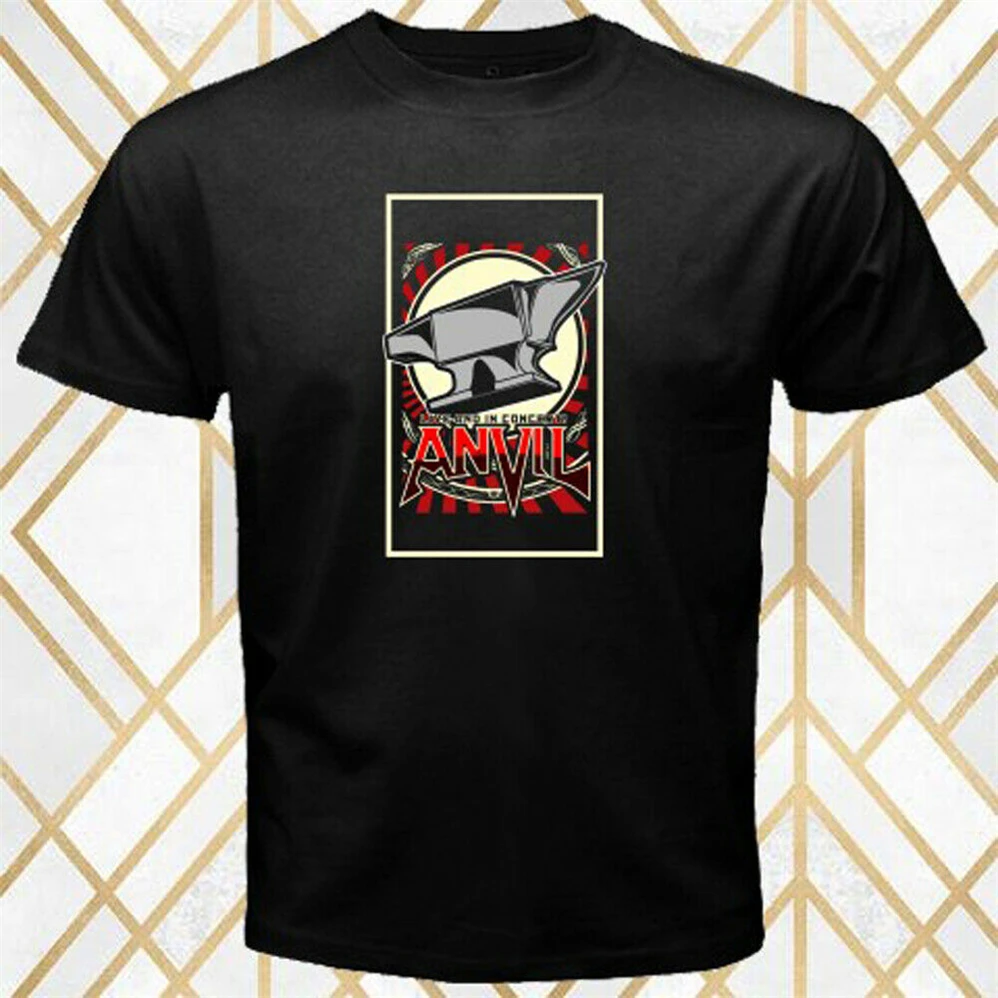 Мужская черная футболка с логотипом Anvil Heavy Metal Band Legend размер S 3Xl новая модная