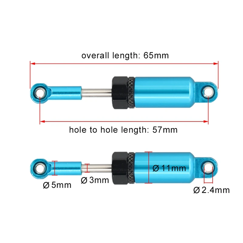 4PCS Aluminum Alloy Shock Absorber Internal Spring for 1/16 RC Crawler WPL B16 B36 C24 C34 MN D90
4PCS Aluminum Alloy Shock Absorber Internal Spring for 1/16 RC Crawler WPL B16 B36 C24 C34 MN D90