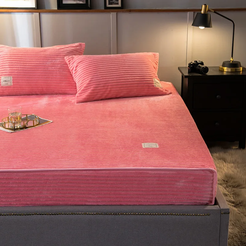 Winter Plush Flannel Mattress Covers 180x200 Coral Velvet Bed Cover Fitted Bed Sheet Linens Protector Elastic (No Pillowcase)
Winter Plush Flannel Mattress Covers 180x200 Coral Velvet Bed Cover Fitted Bed Sheet Linens Protector Elastic (No Pillowcase)