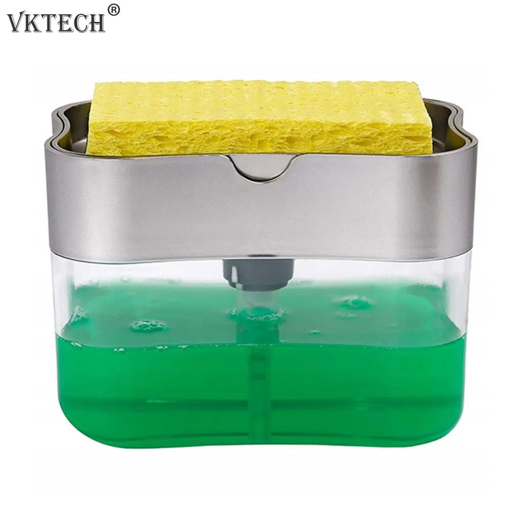 2 in 1 Scrubbing Liquid Detergent Dispenser Manual Press Liquid Soap Dispenser with Sponge Soap Box Organizer Kitchen Supplies
2 in 1 Scrubbing Liquid Detergent Dispenser Manual Press Liquid Soap Dispenser with Sponge Soap Box Organizer Kitchen Supplies