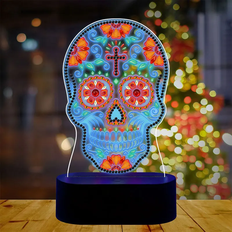 New DIY Diamond Painting Lamp Skull Animal Shaped LED Night Light Acrylic Ornaments Light Sign Home Decor Christmas Decor
New DIY Diamond Painting Lamp Skull Animal Shaped LED Night Light Acrylic Ornaments Light Sign Home Decor Christmas Decor
