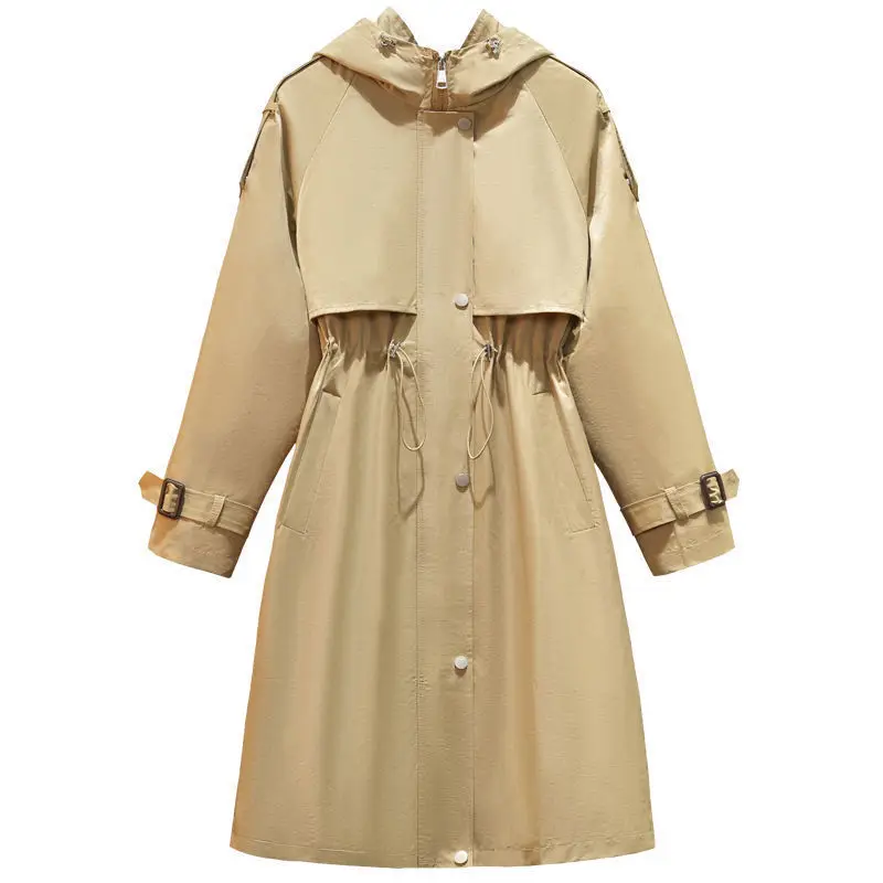 2021 Spring Autumn New Casual Trench Women's Long Hooded Cloak Windproof Coat Loose Oversized Windbreaker Outerwear
2021 Spring Autumn New Casual Trench Women's Long Hooded Cloak Windproof Coat Loose Oversized Windbreaker Outerwear