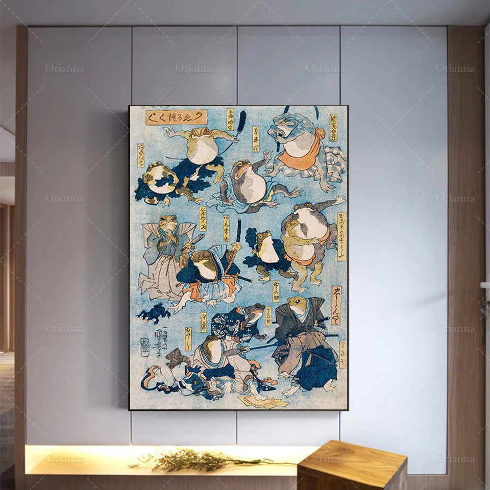 Samurai Frogs by Kuniyoshi Utagawa Japanese Vintage Poster Print Frog Art Japanese Frog Art Vintage Japanese Print Gift idea
Samurai Frogs by Kuniyoshi Utagawa Japanese Vintage Poster Print Frog Art Japanese Frog Art Vintage Japanese Print Gift idea