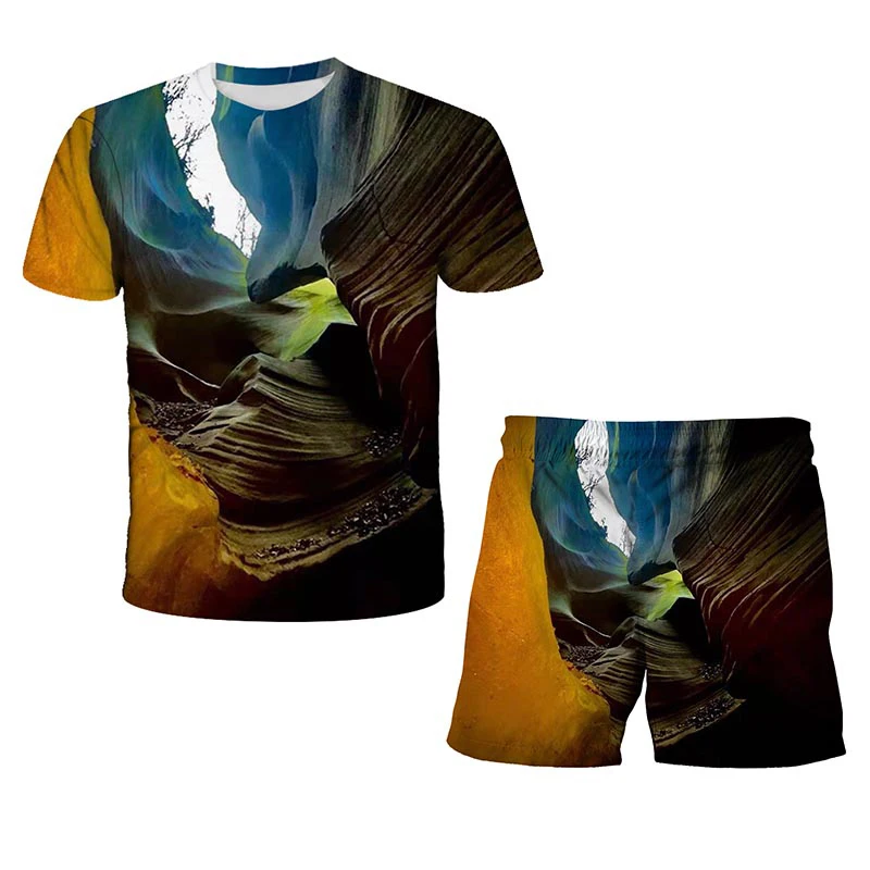 Boys and Girls 3D Short Sleeve T-shirt Space Planet Landscape Suit Casual T-shirt + Shorts Baby Clothes Summer T-shirt
Boys and Girls 3D Short Sleeve T-shirt Space Planet Landscape Suit Casual T-shirt + Shorts Baby Clothes Summer T-shirt