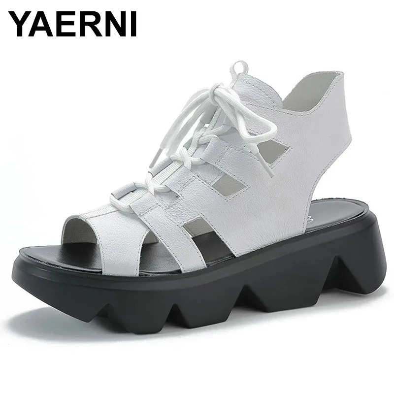 YAERNI Woman Summer Vintage Shoes Flat Sandals Lace-up Casual Women Shoes Female Platform Retro Footwear Peep Toe Sandalias De M
YAERNI Woman Summer Vintage Shoes Flat Sandals Lace-up Casual Women Shoes Female Platform Retro Footwear Peep Toe Sandalias De M