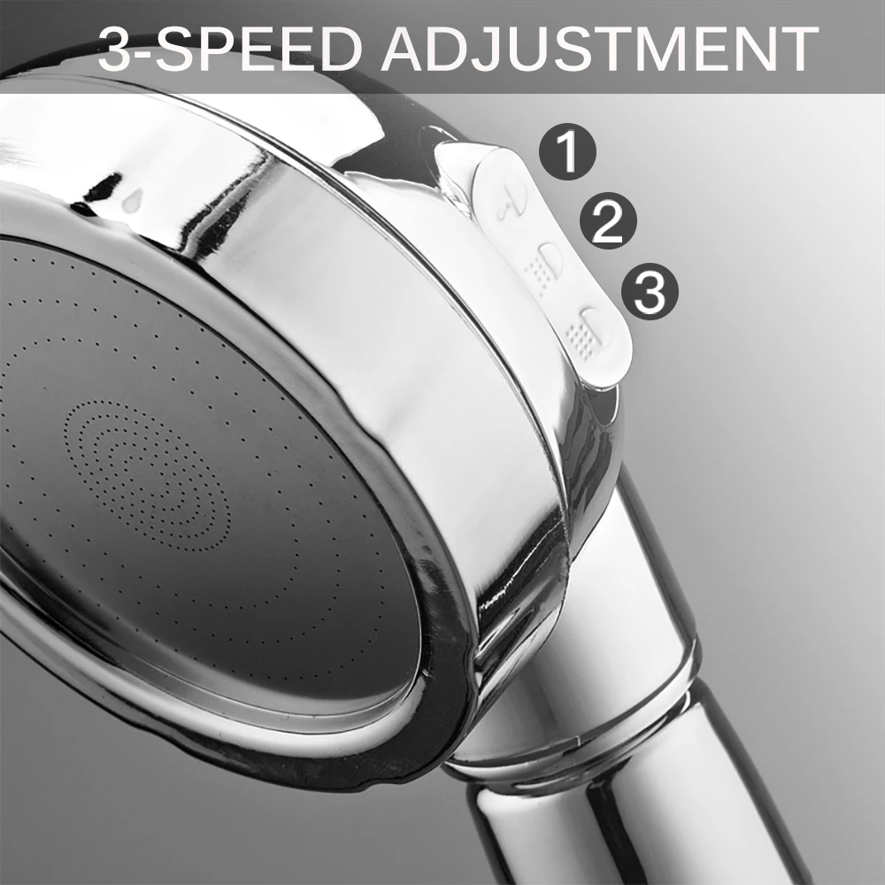 360 Degrees Rotating Shower Head Adjustable Water Saving Shower Head 3 Mode Shower Water Pressure Shower Head With Stop Button
360 Degrees Rotating Shower Head Adjustable Water Saving Shower Head 3 Mode Shower Water Pressure Shower Head With Stop Button