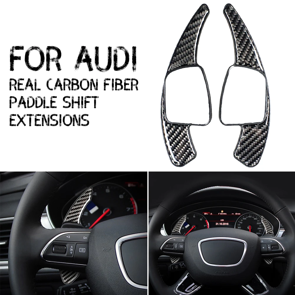 Black Steering Wheel Shift Paddle Gear Shifter Extension Shifter Transfer Extension Interior Trim Cover for Audi TT Q7 R8 A6 S4
Black Steering Wheel Shift Paddle Gear Shifter Extension Shifter Transfer Extension Interior Trim Cover for Audi TT Q7 R8 A6 S4