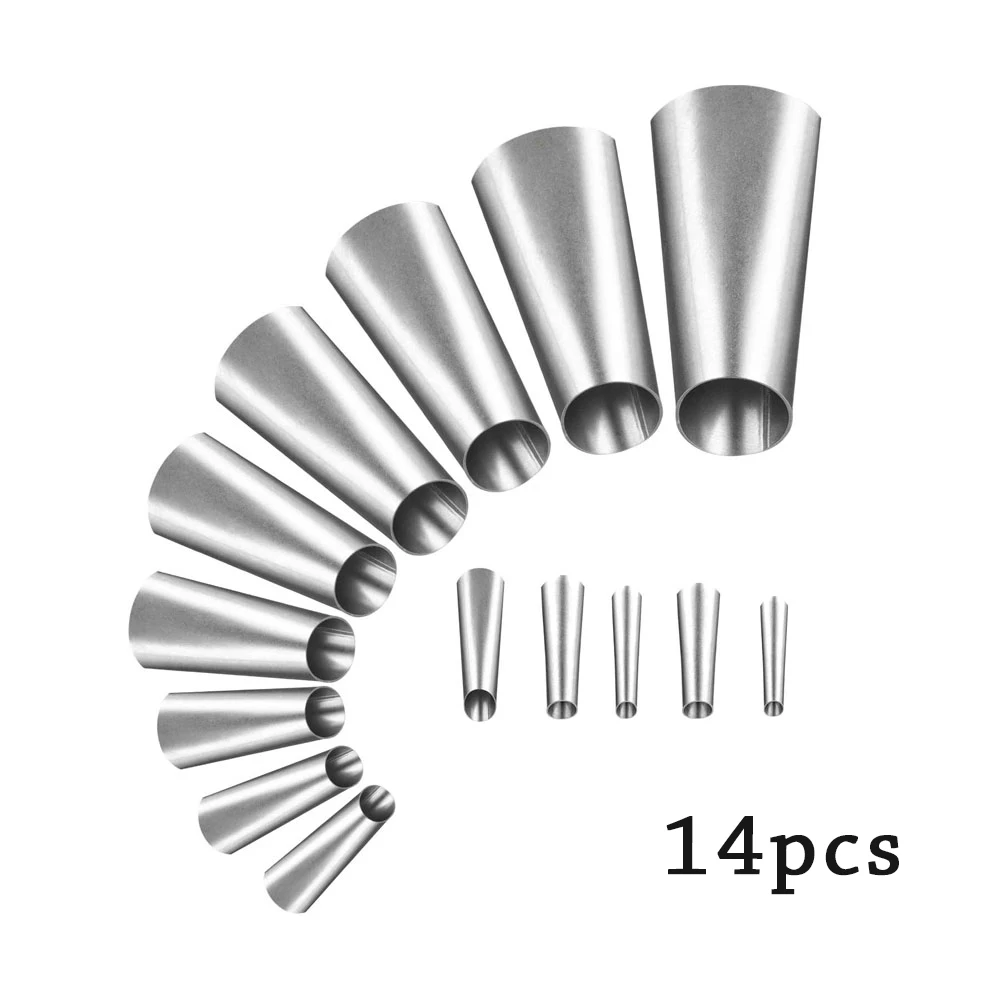Набор насадок-аппликаторов для герметизации, насадки из нержавеющей стали для кухонной раковины, ванной комнаты, 14 шт.