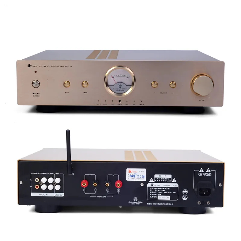 

Latest 211MK Integrated hifi amplifier, fever audio, high fidelity home with Bluetooth,110W*2(8Ω )/220V 50Hz/ power amplifier