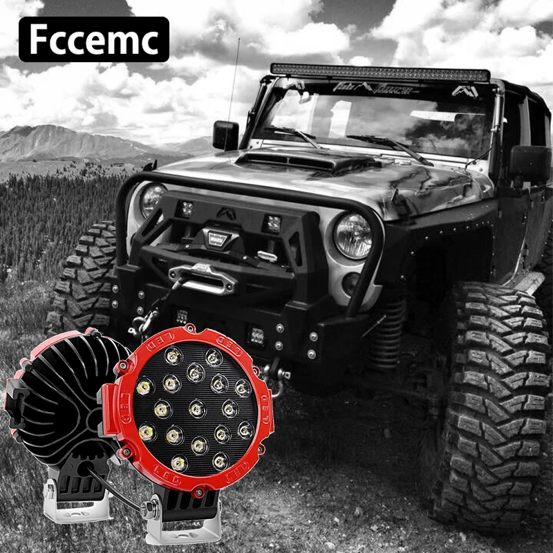 7INCH Flood LED Driving Headlights Road Fog 12v 24v 51W Portable Spotlights Square Lamp Atv For Land Rover Work Light High/Low
7INCH Flood LED Driving Headlights Road Fog 12v 24v 51W Portable Spotlights Square Lamp Atv For Land Rover Work Light High/Low