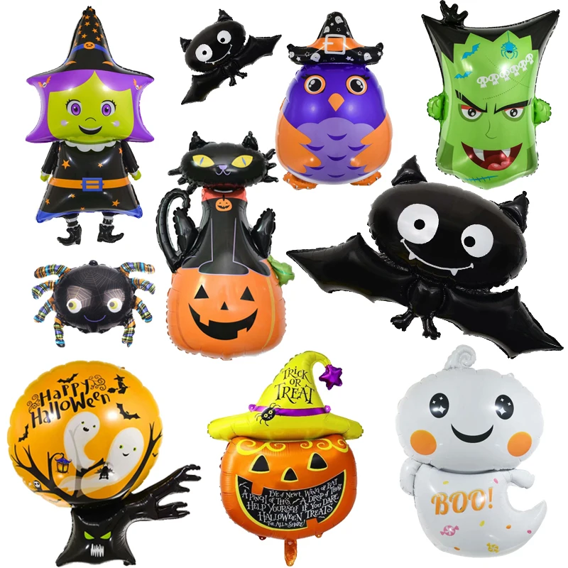 Halloween Pumpkin Ghost Skull Balloons Spider Foil Balloons Inflatable Toys Bat Halloween Party Decorations Supplies
Halloween Pumpkin Ghost Skull Balloons Spider Foil Balloons Inflatable Toys Bat Halloween Party Decorations Supplies