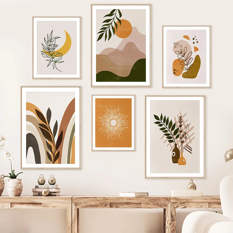 Colored Boho Landscape Color Block Poster Mountain River Sun Plant Line Wall Art Canvas Painting Wall Pictures Living Room Decor
Colored Boho Landscape Color Block Poster Mountain River Sun Plant Line Wall Art Canvas Painting Wall Pictures Living Room Decor