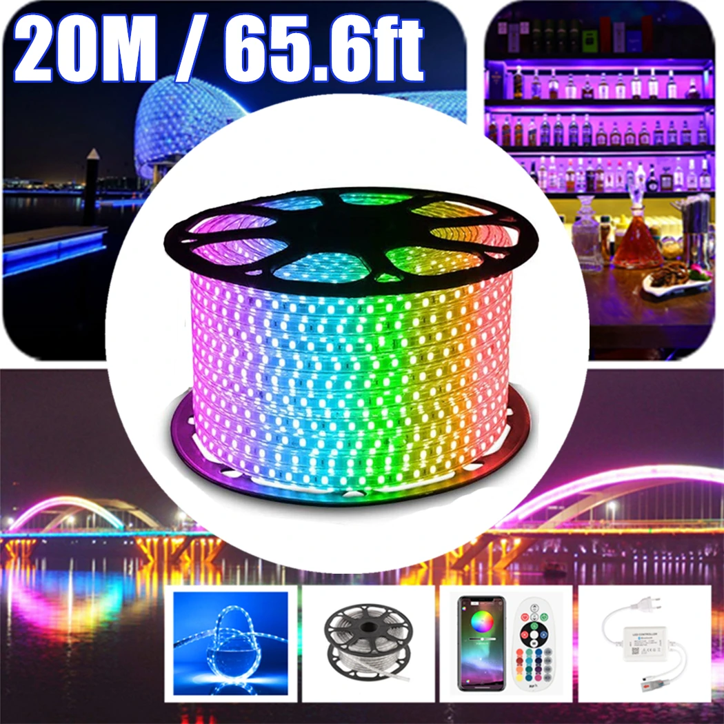 20 Meter 65.6ft 787inch 22yard Waterproof Rain Proof 5050 Diode Felxible Ribbon Led Light Striped Lamp Lights Bar Tape Changing
20 Meter 65.6ft 787inch 22yard Waterproof Rain Proof 5050 Diode Felxible Ribbon Led Light Striped Lamp Lights Bar Tape Changing