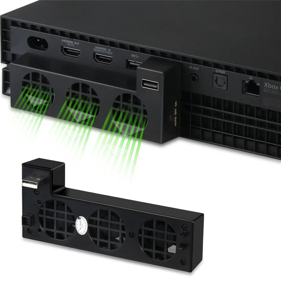 Внешний кулер для консоли XBOX ONE X 3 вентилятора Супер Турбо высокоскоростной