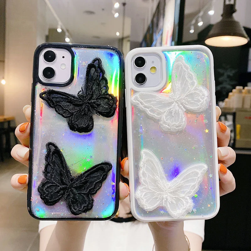 Laser Butterfly Case For Iphone 11 Pro Max Case Cute Silicon Clear Fundas For Iphone XR X SE 2020 iphone 7 8 Plus 6s 6 Xs Covers 
Laser Butterfly Case For Iphone 11 Pro Max Case Cute Silicon Clear Fundas For Iphone XR X SE 2020 iphone 7 8 Plus 6s 6 Xs Covers