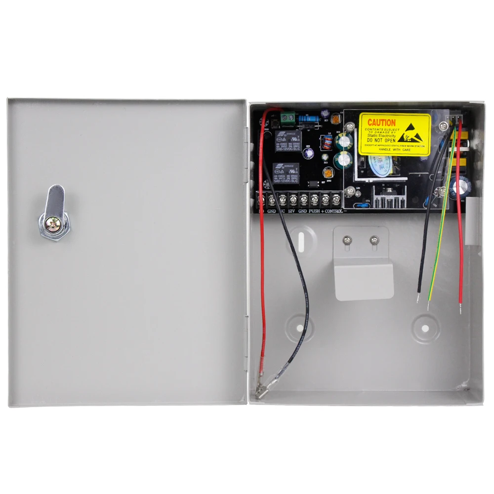 High quality AC90V/260V 5A access control power supply box for all kinds of electric door lock with time delay-DYX5A
High quality AC90V/260V 5A access control power supply box for all kinds of electric door lock with time delay-DYX5A