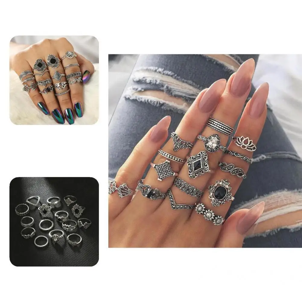 Lightweight Ladies Ring Sturdy Jewelry Bohemian Style Opening Ring Ring Finger Ring 15Pcs
Lightweight Ladies Ring Sturdy Jewelry Bohemian Style Opening Ring Ring Finger Ring 15Pcs