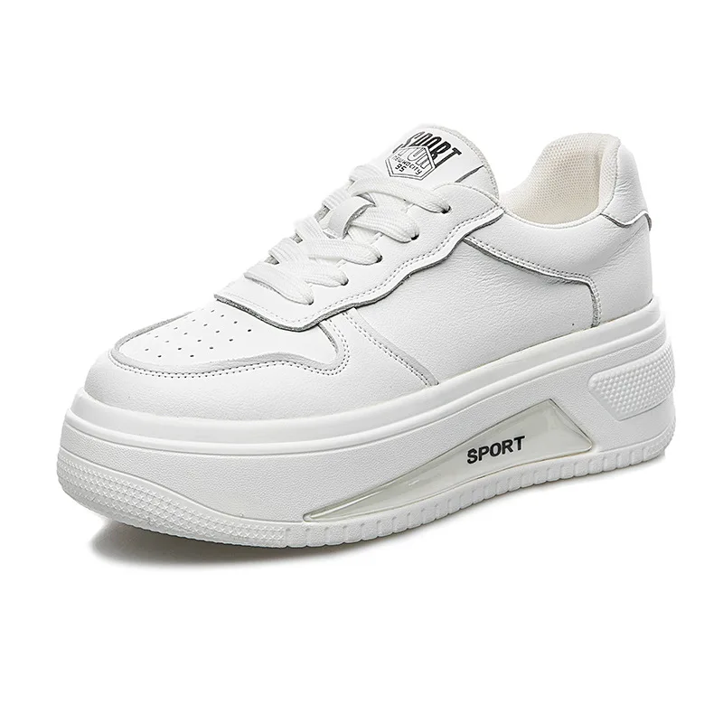 Women Casual Chunky Shoes Comfort Platform Cross-Tied Cow Leather Shoes Thick Bottom Sports Concise Female Flats
Women Casual Chunky Shoes Comfort Platform Cross-Tied Cow Leather Shoes Thick Bottom Sports Concise Female Flats