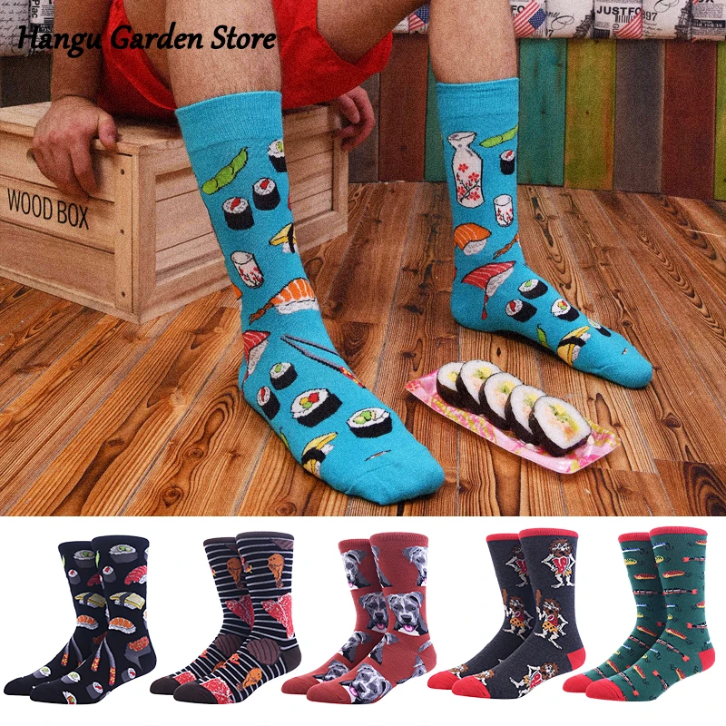 Harajuku Happy Socks Men Funny Streets Hip Hop Cartoon food Animal Pattern Sushi Dog Koalas Ape Socks Skateboard Men's Socks
Harajuku Happy Socks Men Funny Streets Hip Hop Cartoon food Animal Pattern Sushi Dog Koalas Ape Socks Skateboard Men's Socks