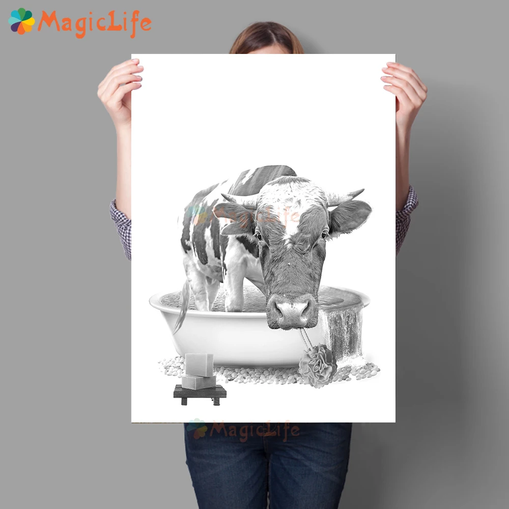 Funny Animal in Bathtub WC Washroom Wall Pictures For Living Room Elephant Nordic Poster Wall Art Canvas Painting Home Unframed
Funny Animal in Bathtub WC Washroom Wall Pictures For Living Room Elephant Nordic Poster Wall Art Canvas Painting Home Unframed