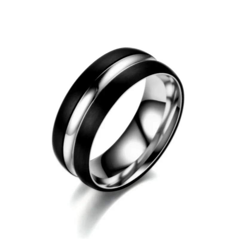 New Fashion Jewelry New Titanium Steel Men's Men's Black Silver Color Stainless Steel Women's Ring Bridal Ring for Women Girls
New Fashion Jewelry New Titanium Steel Men's Men's Black Silver Color Stainless Steel Women's Ring Bridal Ring for Women Girls