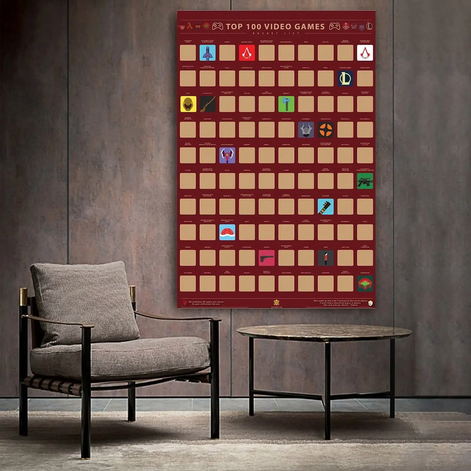 Top 100 Video Games Poster Decorative Painting Canvas Wall Art Living Room Posters Bedroom Painting
Top 100 Video Games Poster Decorative Painting Canvas Wall Art Living Room Posters Bedroom Painting