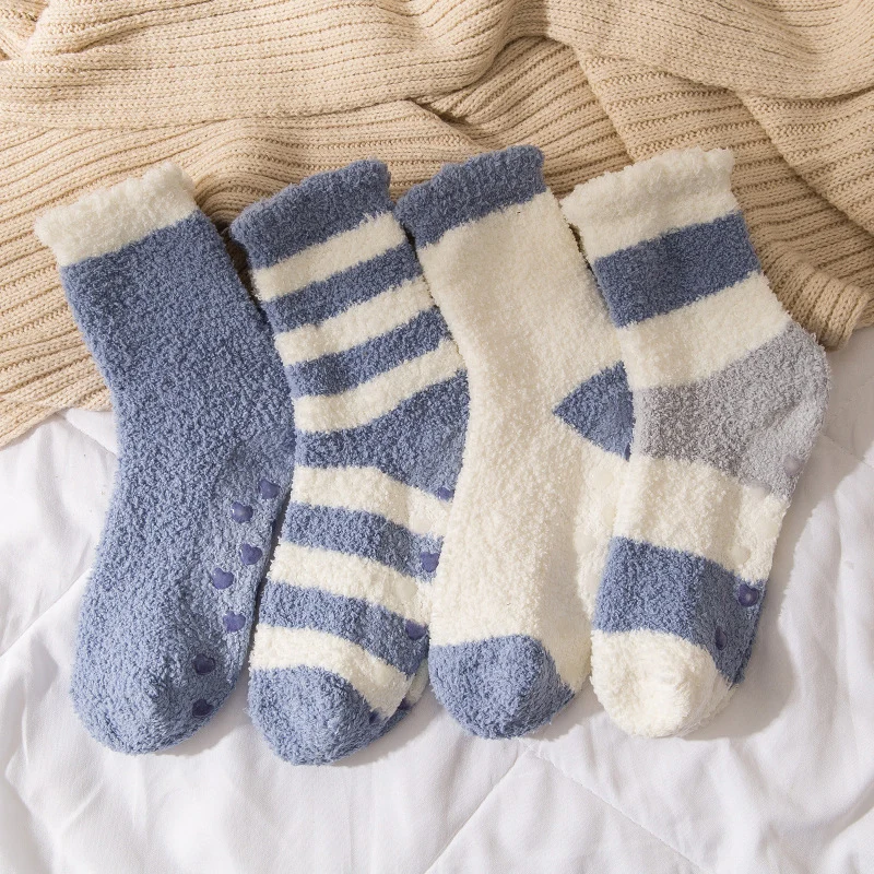 Женские носки из кораллового флиса, теплые носки для пола, толстые зимние носки для сна из флиса
Женские носки из кораллового флиса, теплые носки для пола, толстые зимние носки для сна из флиса