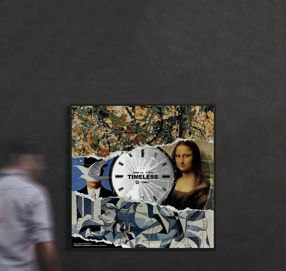 Dark Lo & V Don - Timeless Music Album Cover Poster Canvas Print Rap Hip Hop Star Singer Wall Painting Decoration | Дом и сад