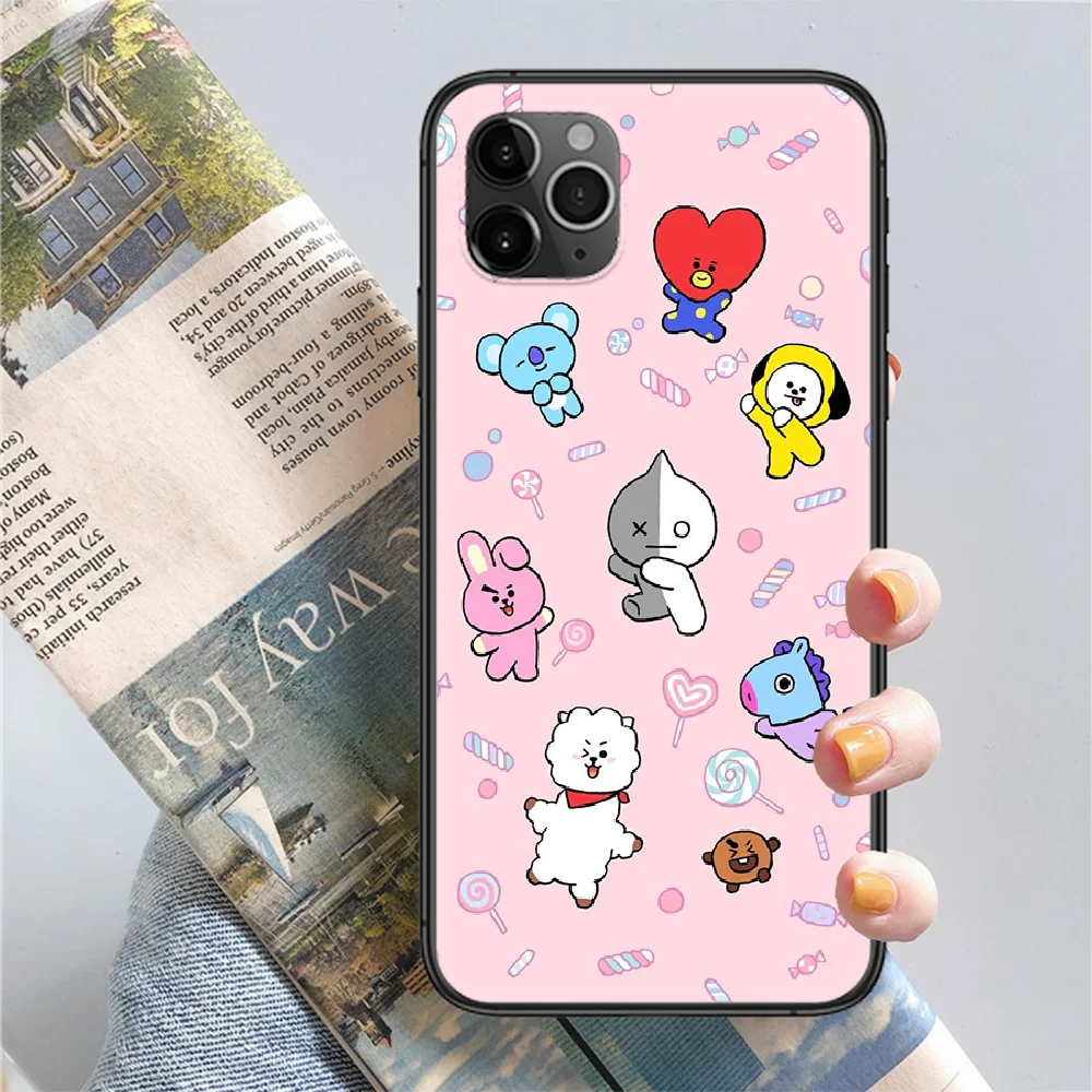 Cute BT and 21 Cartoon Phone Case Cover Hull For iphone 5 5s se 2 6 6s 7 8 12 mini plus X XS XR 11 PRO MAX black pretty
Cute BT and 21 Cartoon Phone Case Cover Hull For iphone 5 5s se 2 6 6s 7 8 12 mini plus X XS XR 11 PRO MAX black pretty