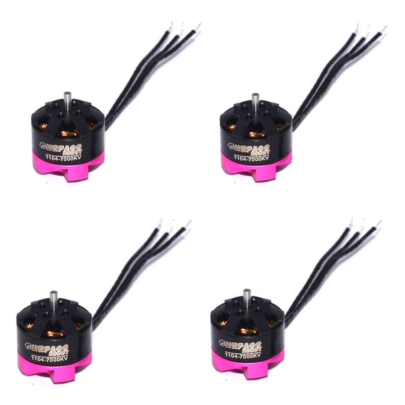 4PCS SURPASS HOBBY 1104 8700kv 7000KV 2S Brushless Motor 12 Pole for RC 80 90 100 110 120 130 indoor FPV Racing Drone Quadcopter
4PCS SURPASS HOBBY 1104 8700kv 7000KV 2S Brushless Motor 12 Pole for RC 80 90 100 110 120 130 indoor FPV Racing Drone Quadcopter