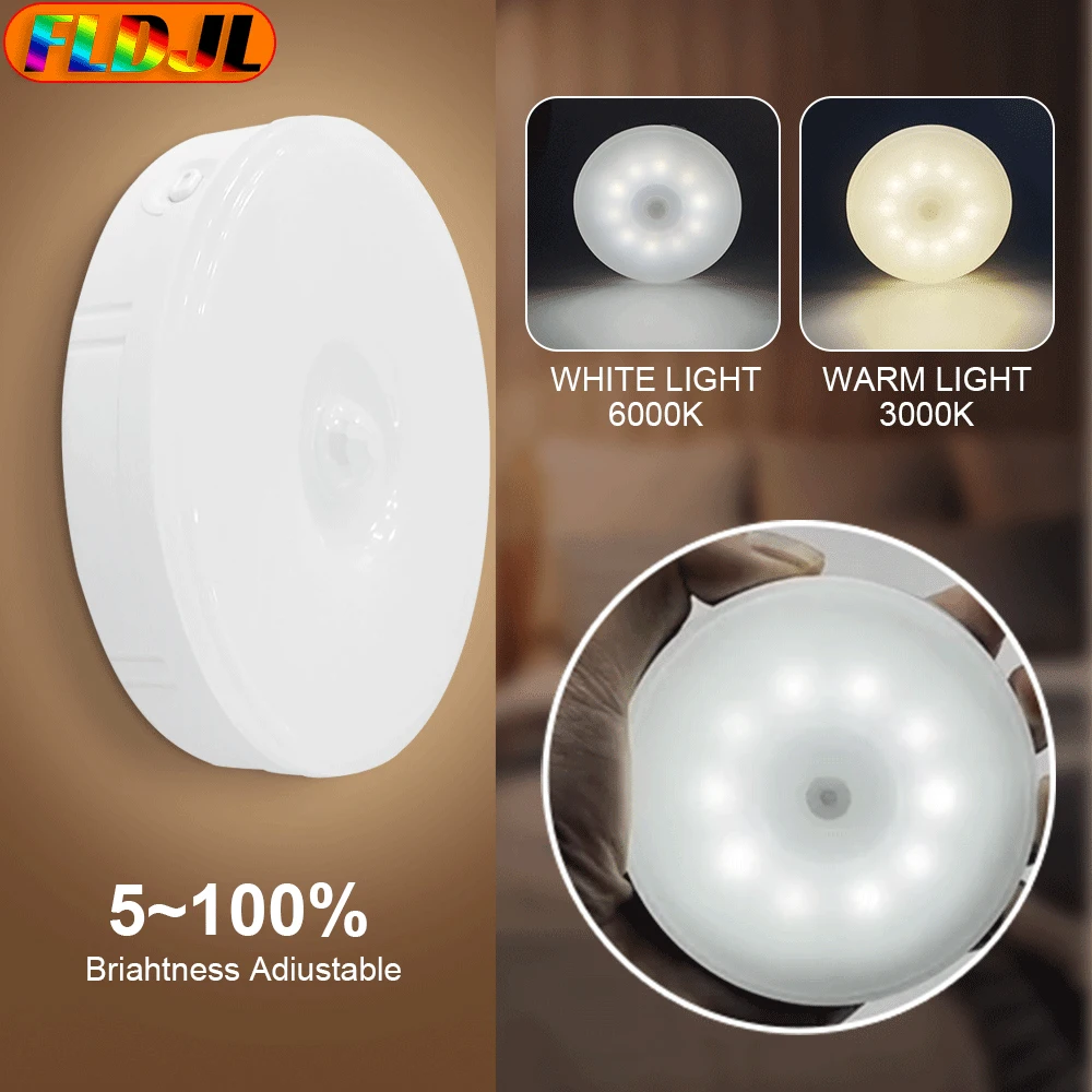 PIR Motion Sensor LED Night Light For Hallway Closet Cabinet Wardrobe USB Rechargeable Kids Bedroom Body Induction Night Lamp
PIR Motion Sensor LED Night Light For Hallway Closet Cabinet Wardrobe USB Rechargeable Kids Bedroom Body Induction Night Lamp