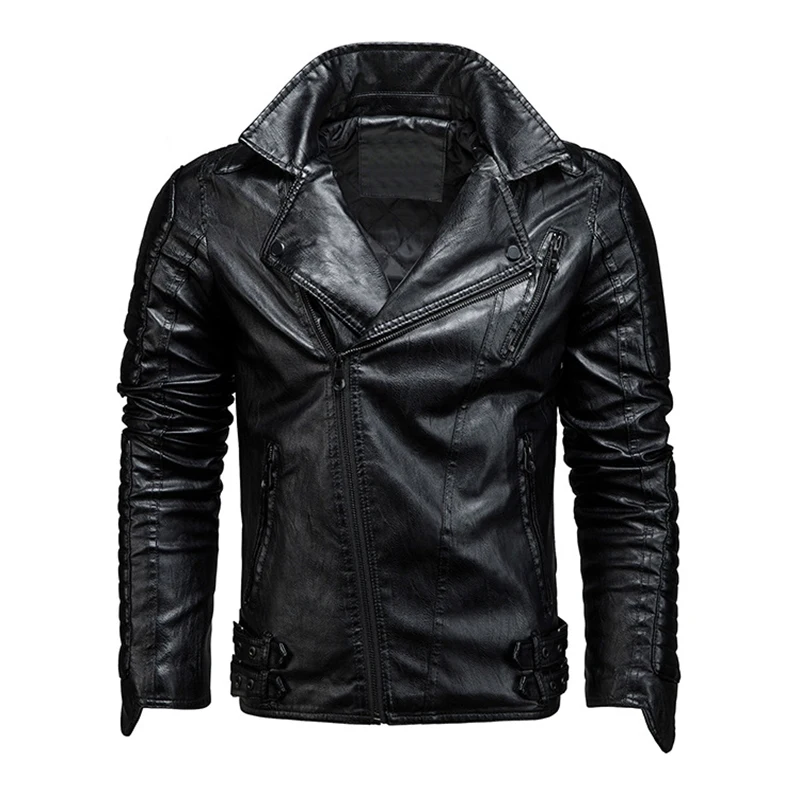 Осенняя байкерская куртка с несколькими молниями, мужская повседневная куртка в стиле панк, новая кожаная куртка в британском стиле, мужски... 
Осенняя байкерская куртка с несколькими молниями, мужская повседневная куртка в стиле панк, новая кожаная куртка в британском стиле, мужски...