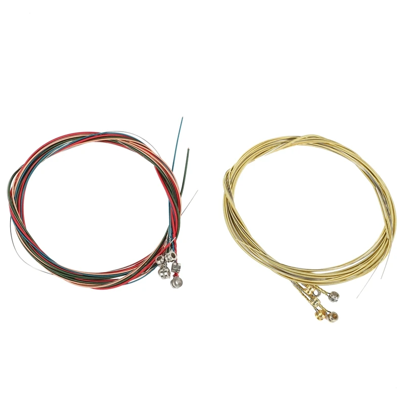 2 Sets of 6 Guitar Strings Replacement Steel String for Acoustic Guitar Guitar Changing Tool
2 Sets of 6 Guitar Strings Replacement Steel String for Acoustic Guitar Guitar Changing Tool