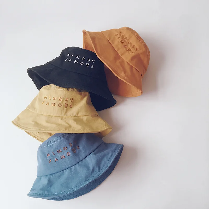Korean Style New Spring Baby Kids Letters Embroidery Buckets Hats Vacation Outdoor Children Sunshade Hats Adjustable Belt
Korean Style New Spring Baby Kids Letters Embroidery Buckets Hats Vacation Outdoor Children Sunshade Hats Adjustable Belt