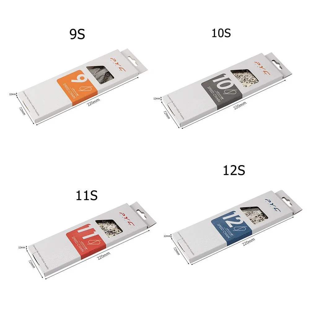 P1203 NP/GY*126L/126L PYC Bicycle Chain 9 10 11 12 Speed Ultralight Mountain Bike Variable Speed Chain Cycling Accessories
P1203 NP/GY*126L/126L PYC Bicycle Chain 9 10 11 12 Speed Ultralight Mountain Bike Variable Speed Chain Cycling Accessories