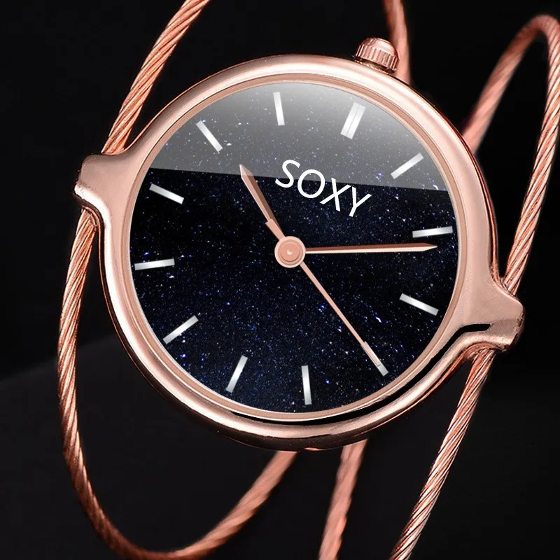 New Starry Dial Simple Design Women's Steel Wire Bracelet Watch Fashion Creative Watch Watches for Women
New Starry Dial Simple Design Women's Steel Wire Bracelet Watch Fashion Creative Watch Watches for Women
