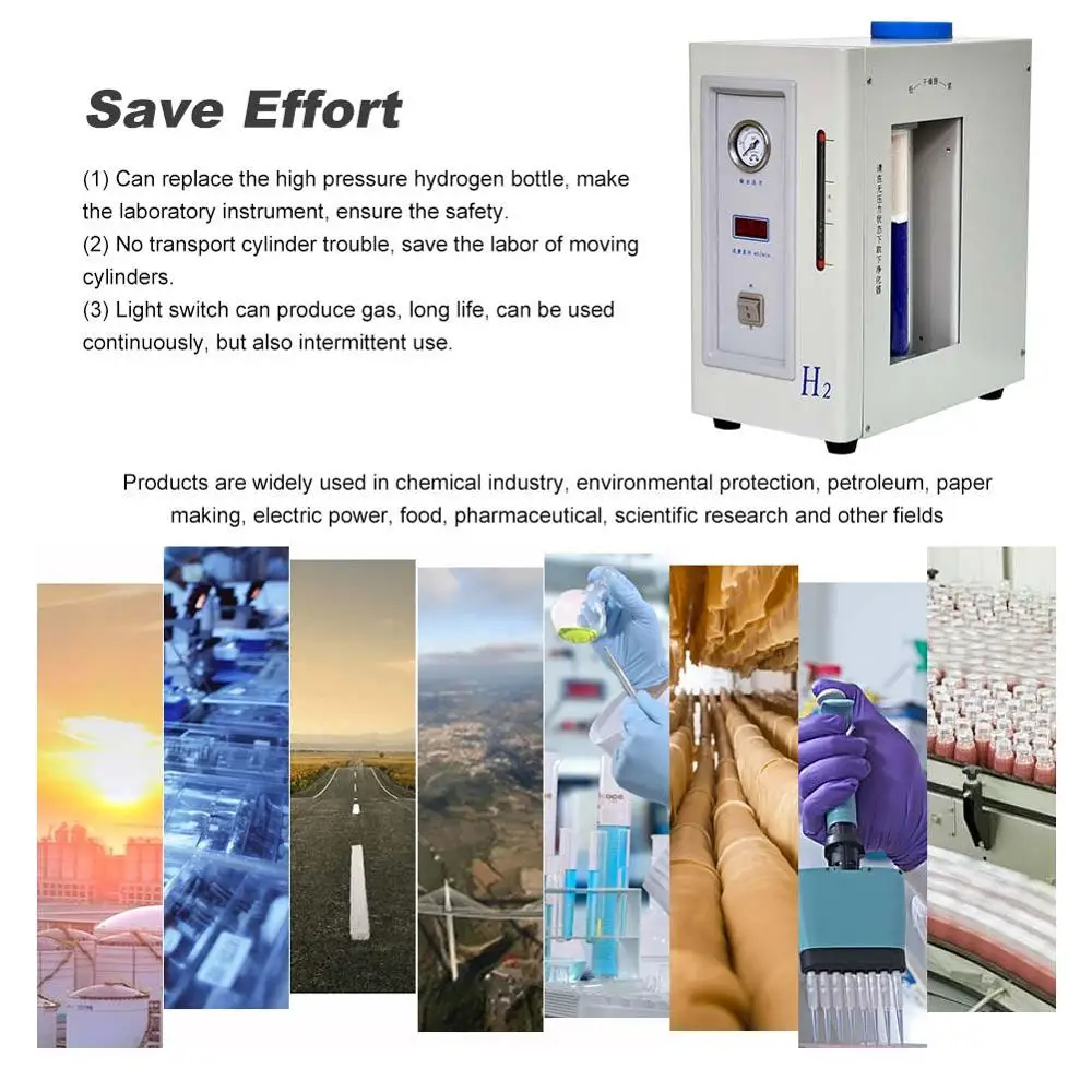 Laboratory Hydrogen Generator QPH-300II Automatic 99.999% Lab High Purity Hydrogen Gas Generator 0-300ml 200W 220V
Laboratory Hydrogen Generator QPH-300II Automatic 99.999% Lab High Purity Hydrogen Gas Generator 0-300ml 200W 220V