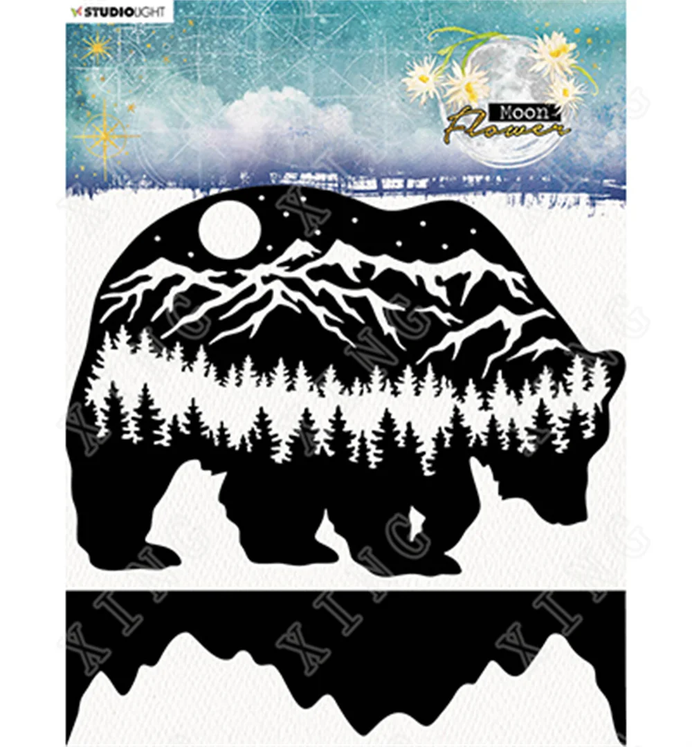 New Polar Bear Moon Flower Collection Layering Stencils Diy Painting Scrapbooking Coloring Crafts Decoration Kids Drawing Molds
New Polar Bear Moon Flower Collection Layering Stencils Diy Painting Scrapbooking Coloring Crafts Decoration Kids Drawing Molds