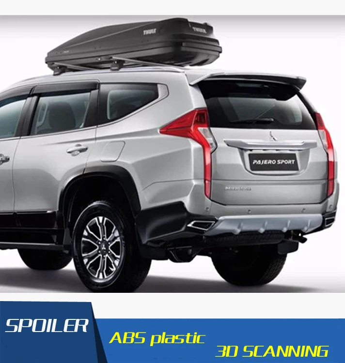 Спортивный спойлер для mitsubishi pajero 2016 2018 Montero спортивный + ABS материал заднее крыло