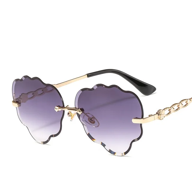 COOLSIR New Arrival Trending Ocean Color Gradient Lens Rimless Sunglasses Curve Cutting Rim Purple Vintage Fashion Sun Glasses
COOLSIR New Arrival Trending Ocean Color Gradient Lens Rimless Sunglasses Curve Cutting Rim Purple Vintage Fashion Sun Glasses