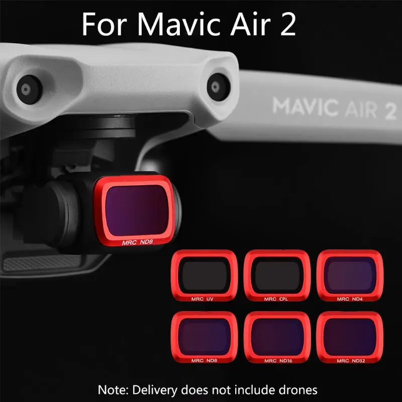 Red Coated Filter UV CPL ND4/8/16/32 Lens Filter for D-JI Mavic Air 2 Drone Q81F
Red Coated Filter UV CPL ND4/8/16/32 Lens Filter for D-JI Mavic Air 2 Drone Q81F