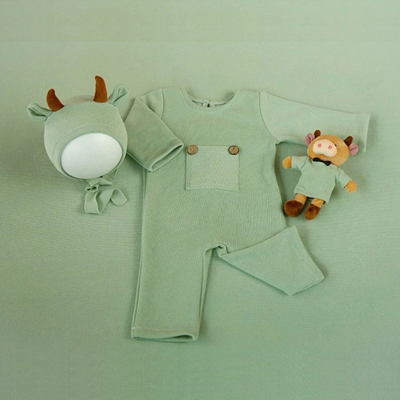 2021 Newborn Photography Props Suit Ox Year Knitted Cotton Jumpsuit Hat Cow Doll Infant Photo Shooting Clothes Outfits G99C
2021 Newborn Photography Props Suit Ox Year Knitted Cotton Jumpsuit Hat Cow Doll Infant Photo Shooting Clothes Outfits G99C