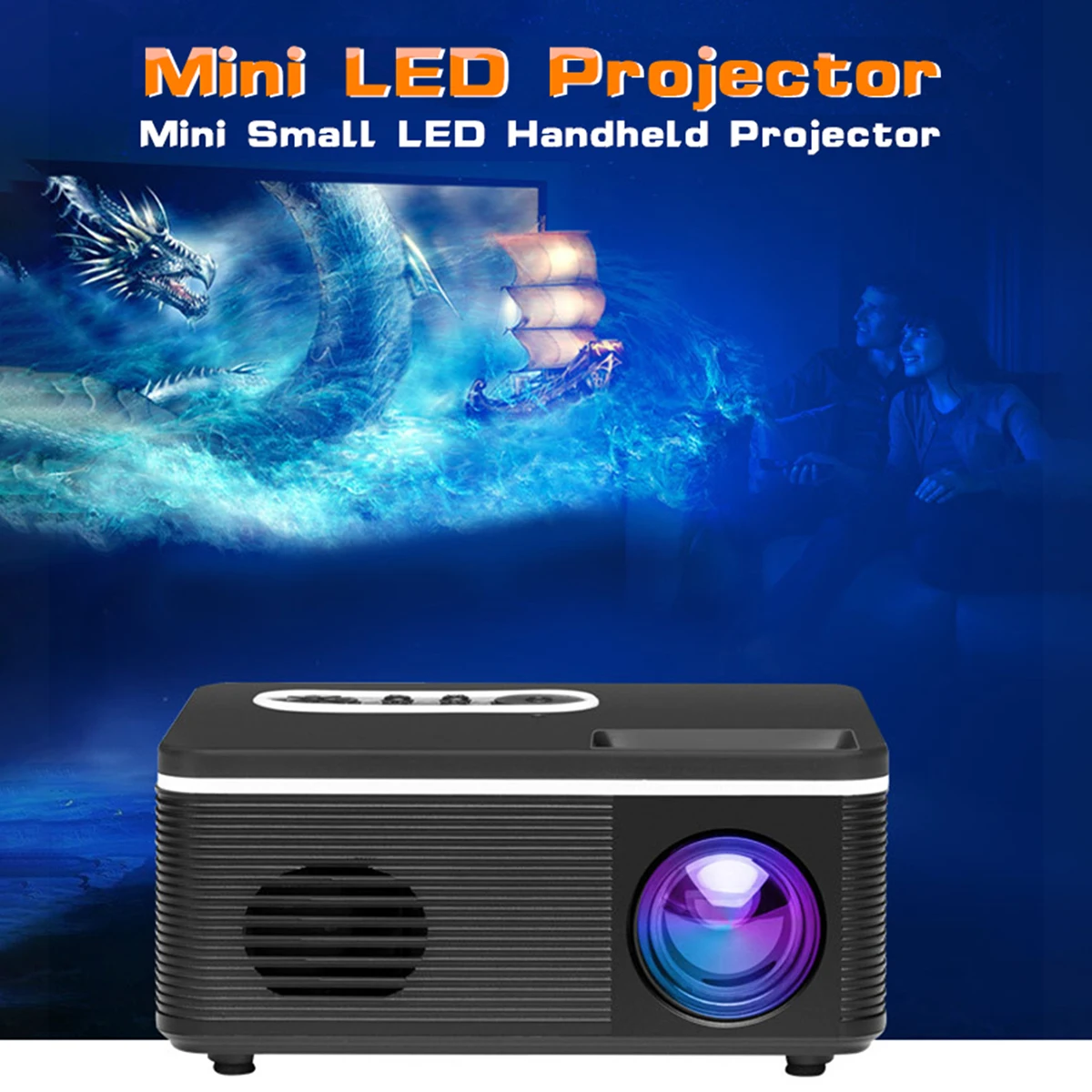 Aibecy 1080P 600 Lumens Built-in Speaker Multimedia Video S361 Mini Portable LED Projector Support Movie Projector with Audio
Aibecy 1080P 600 Lumens Built-in Speaker Multimedia Video S361 Mini Portable LED Projector Support Movie Projector with Audio