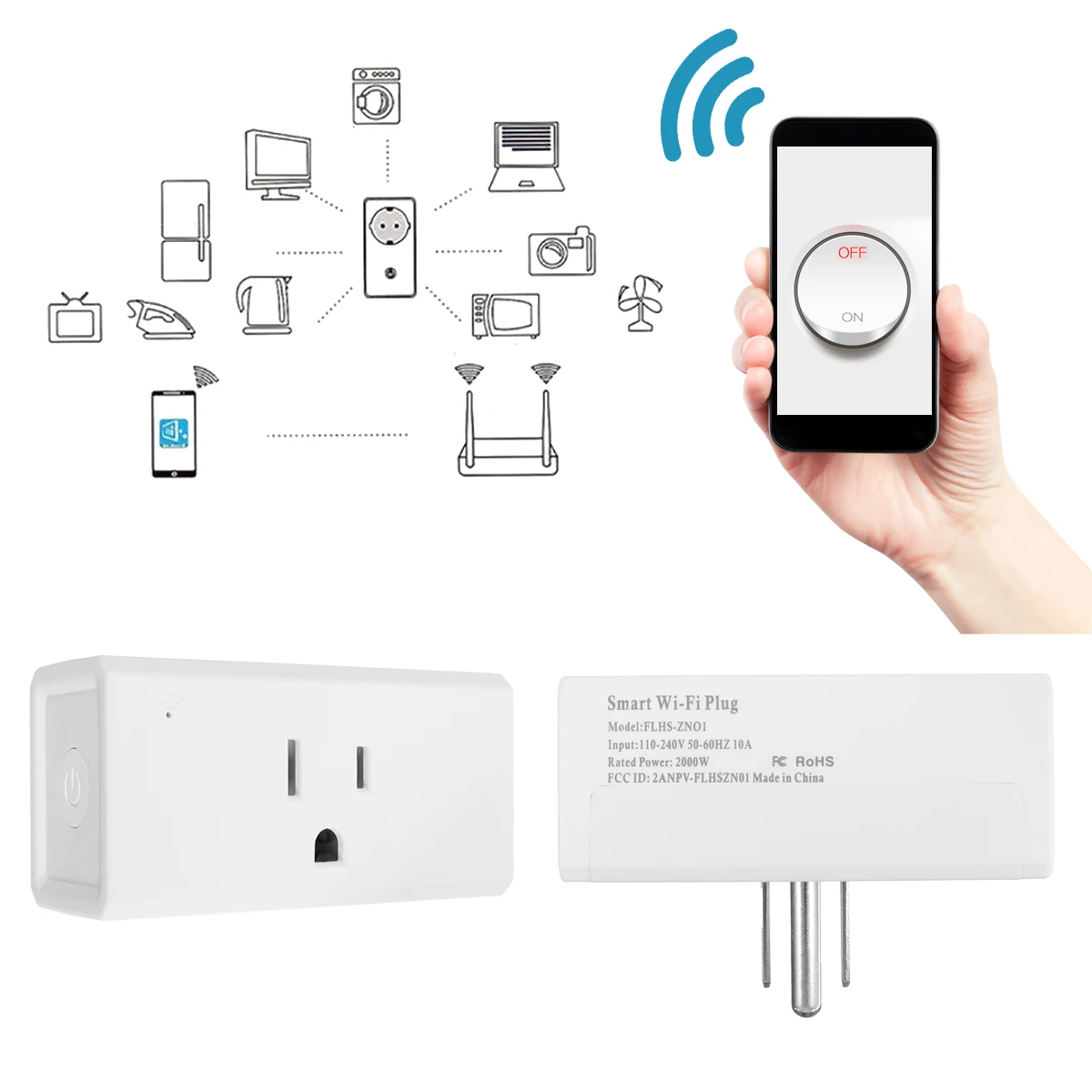 US Plug WIFI Smart Socket Wireless Remote Control Home Electrical Socket Support Alexa Google Home Voice Contro Smart Electronic
US Plug WIFI Smart Socket Wireless Remote Control Home Electrical Socket Support Alexa Google Home Voice Contro Smart Electronic